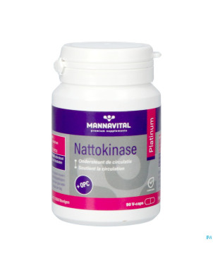 Mannavital nattokinase platinium v-caps 90