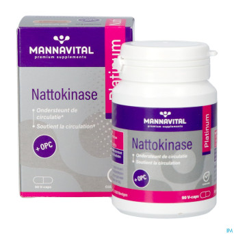 Mannavital nattokinase platinium v-caps 90