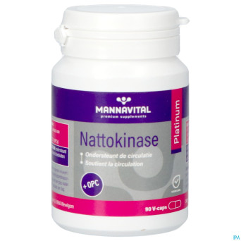 Mannavital nattokinase platinium v-caps 90
