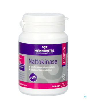 Mannavital nattokinase platinium v-caps 90