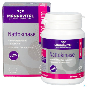 Mannavital nattokinase platinium v-caps 90