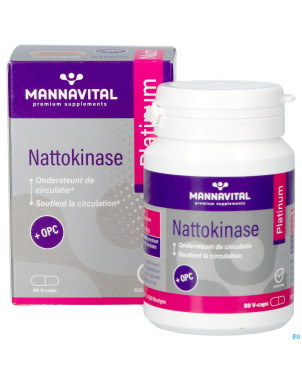 Mannavital nattokinase platinium v-caps 90