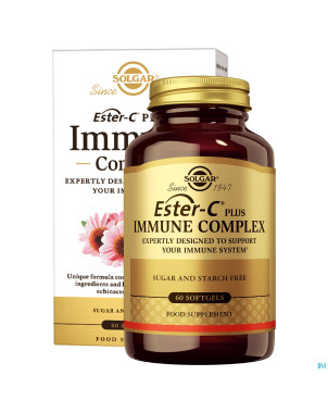 Solgar ester-c immune complex softgels 60