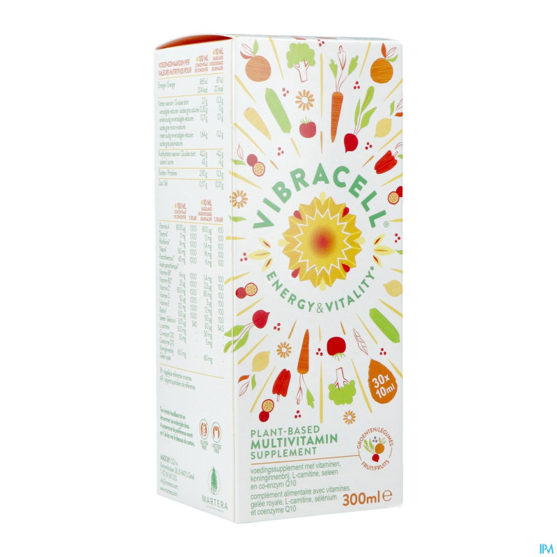 Vibracell energy&vitality plantbased multi.30x10ml