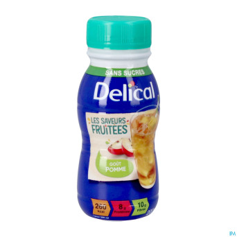 Delical saveurs fruitees pomme s/sucre 4x200ml
