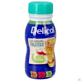 Delical saveurs fruitees pomme s/sucre 4x200ml