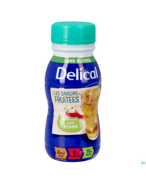 Delical saveurs fruitees pomme s/sucre 4x200ml