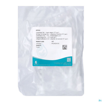 Seringue dosage 5ml+adaptateur insert. pet 5 magis