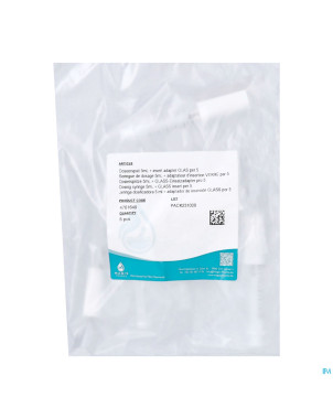 Seringue dosage 5ml+adaptat. insert. verre 5 magis