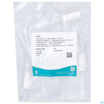 Seringue dosage 5ml+adaptat. insert. verre 5 magis