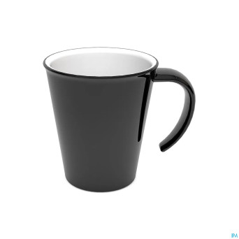 Ornamin gobelet culinar anse ouv. 350ml noir/blanc