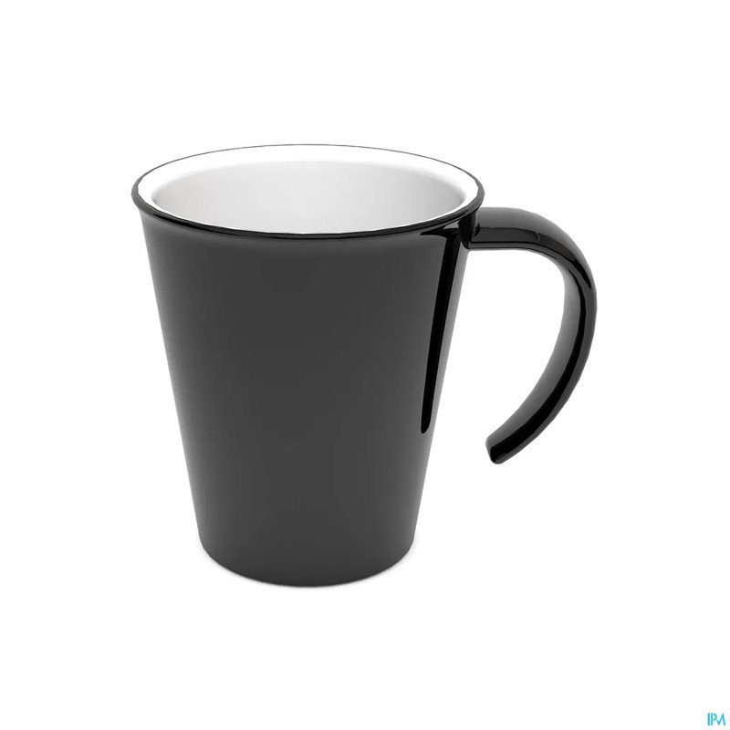 Ornamin gobelet culinar anse ouv. 350ml noir/blanc