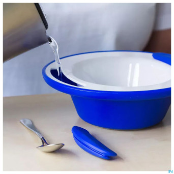 Ornamin assiette isolante 19cm blanc/anthr.