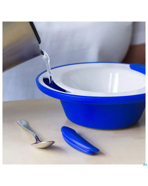 Ornamin assiette isolante 19cm blanc/anthr.