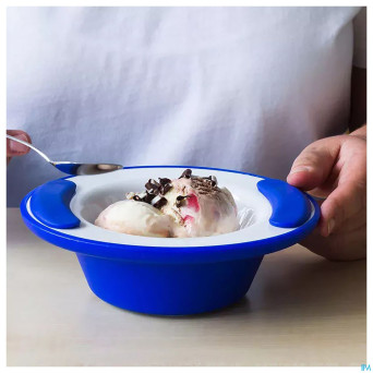 Ornamin assiette isolante 19cm blanc/anthr.