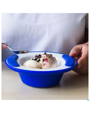 Ornamin assiette isolante 19cm blanc/anthr.