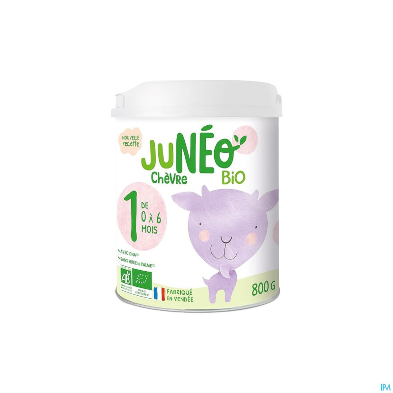 Juneo 1 lait chevre 0-6m 800g