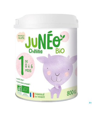 Juneo 1 lait chevre 0-6m 800g