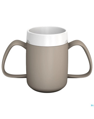 Ornamin gobelet iso evase 2 anses 200ml gris lin