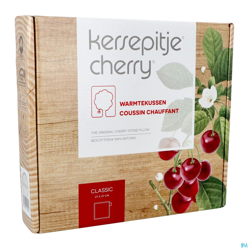 Kersepitje coussin chauffant classic ecru 27x27cm