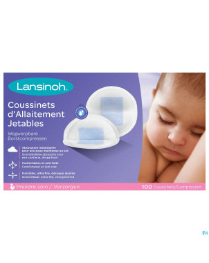 Lansinoh coussinets allaitements jetables   100 nf