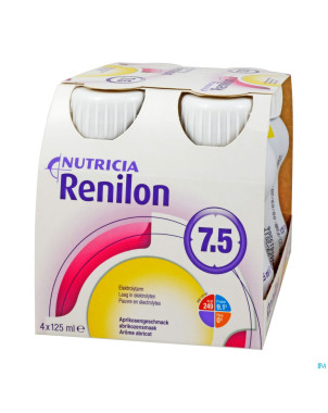 Renilon 7.5 abricot    bouteille 4x125ml 177033 nf