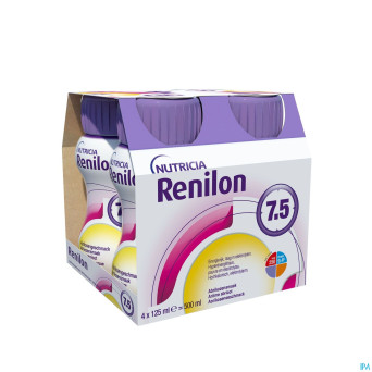 Renilon 7.5 abricot    bouteille 4x125ml 177033 nf