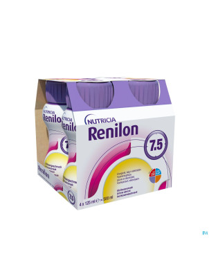 Renilon 7.5 abricot    bouteille 4x125ml 177033 nf