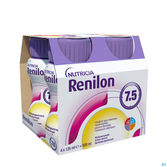 Renilon 7.5 abricot    bouteille 4x125ml 177033 nf