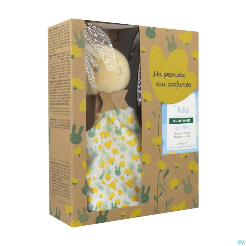 Klorane bb coffret brin eau parf.  50ml + lapin nf