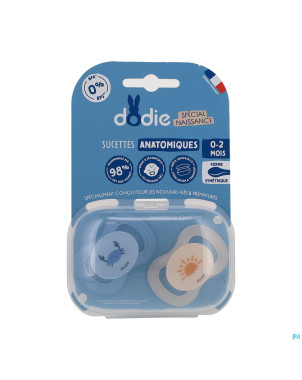 Dodie sucette duo ana newborn 0-2m mini crab