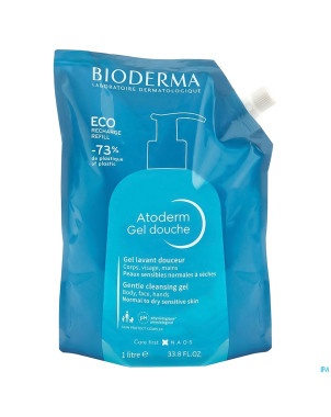 Bioderma atoderm gel douche ecorecharge 1l