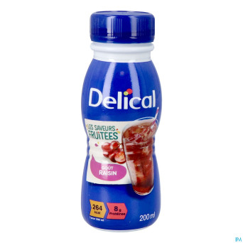 Delical boisson fruitee raisins 4x200ml
