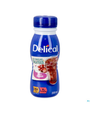 Delical boisson fruitee raisins 4x200ml