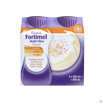 Fortimel multifiber 1.5kcal vanille 4x200ml