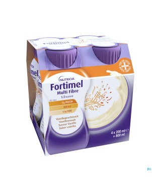 Fortimel multifiber 1.5kcal vanille 4x200ml