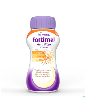 Fortimel multifiber 1.5kcal vanille 4x200ml