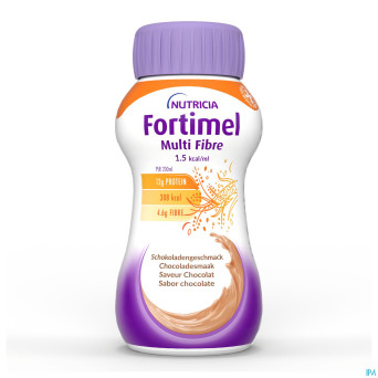 Fortimel multifiber 1.5kcal chocolat 4x200ml