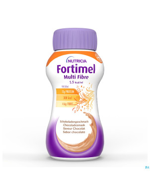 Fortimel multifiber 1.5kcal chocolat 4x200ml