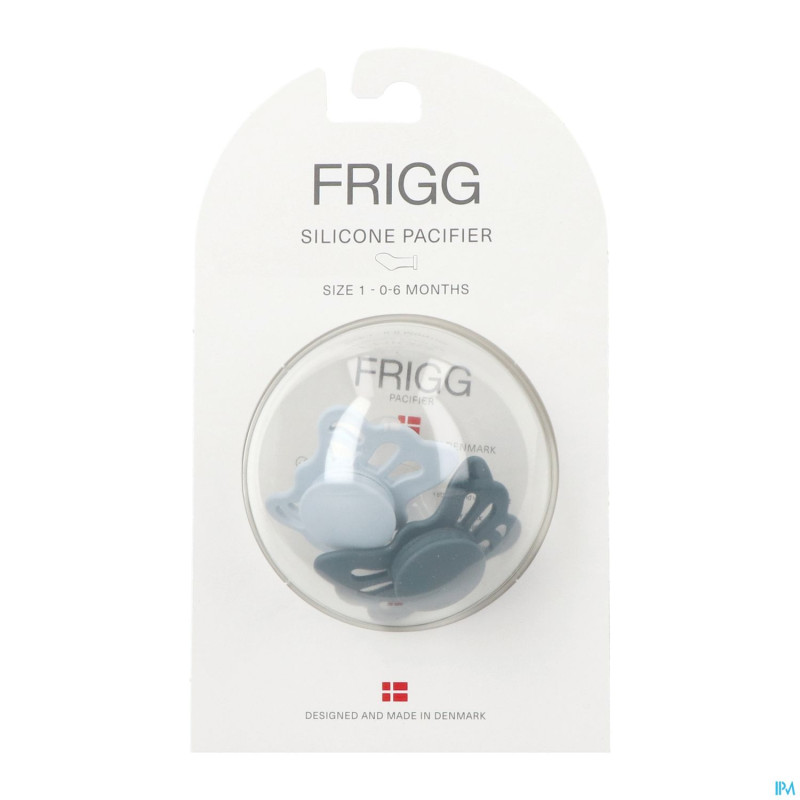 Frigg fopspenen butterfly t1 silicon slate/blue 2