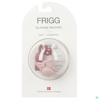 Frigg fopspenen butterfly t1 silicon cedar/pink 2