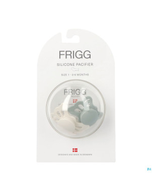 Frigg fopspenen butterfly t1 silicon cream/sage 2