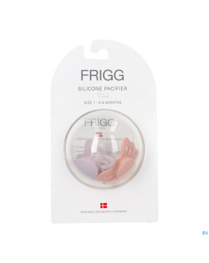 Frigg fopspenen butterfly t1 silicon lilac/peach 2