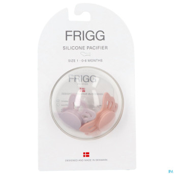 Frigg fopspenen butterfly t1 silicon lilac/peach 2