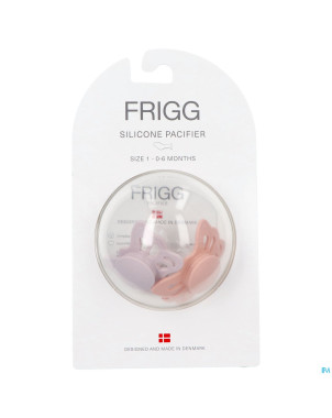 Frigg fopspenen butterfly t1 silicon lilac/peach 2