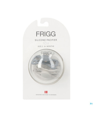 Frigg fopspenen butterfly t2 silicon grey/silver 2