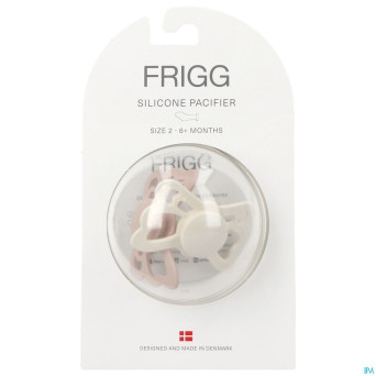Frigg fopspenen butterfly t2 silicon cream/blush 2