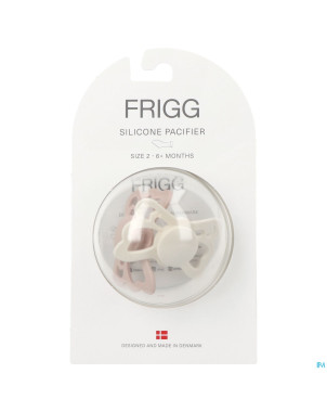 Frigg fopspenen butterfly t2 silicon cream/blush 2