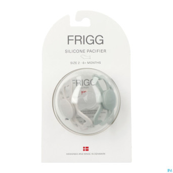 Frigg fopspenen butterfly t2 silicon sage/silver 2