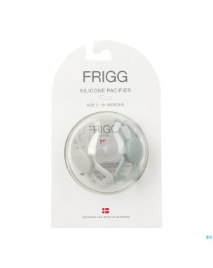 Frigg fopspenen butterfly t2 silicon sage/silver 2